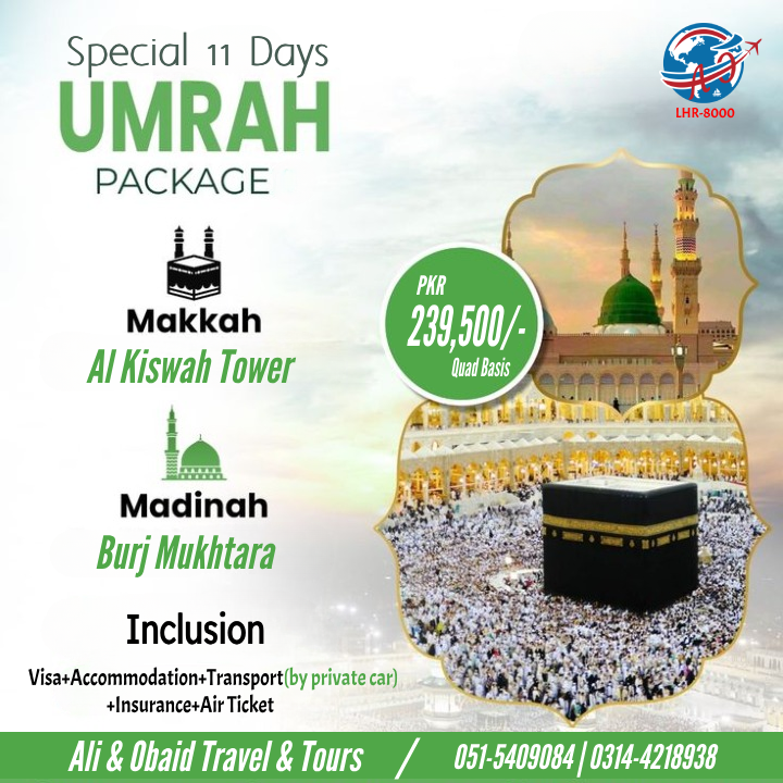 Umrah package 3 details